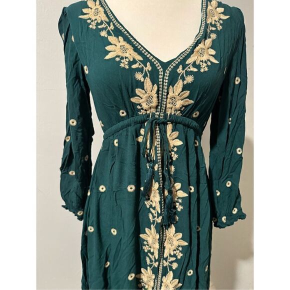 In Loom Hazel Embroidered Bohemian all over speckled floral M - Picture 5 of 12